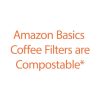 Amazon Basics Basket Coffee Filters for 8-12 Cup Coffee Makers, White, 200 Count