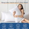 JOLLYVOGUE Pillows Queen Size Set of 2, Cooling and Supportive Bed Pillows with Super Soft Down Alternative Fill, Luxury Fluffy Hotel Quality for Side, Back, and Stomach Sleepers
