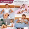 PILLANI Pregnancy Pillows for Sleeping - V C U Shaped Full Body Pillow with Removable Cover, 57inch Cooling Maternity Pillow for Pregnant Women, Support for Back Belly Legs Hip - Pregnancy Must Haves